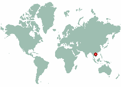 Kim Cuong in world map